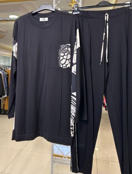 KONTRAST RENK VE CEP DTY. PANTOLONLU TAKIM/ TIĞTRİKO