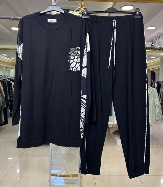 KONTRAST RENK VE CEP DTY. PANTOLONLU TAKIM/ TIĞTRİKO