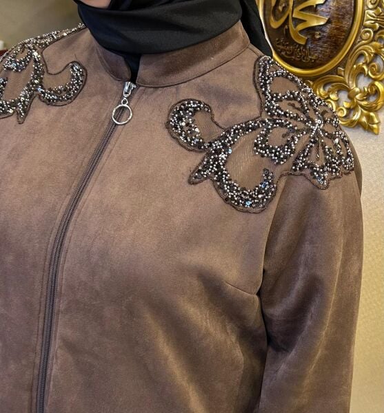 PUL VE BONCUK İŞLEMELİ NUBUK KAP/ FUAT GÜRŞEN 