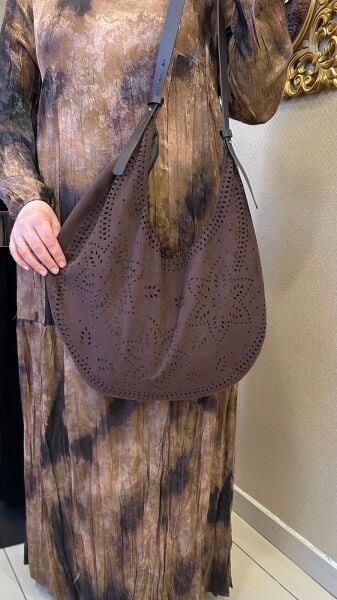 BATİK DESEN İPEK VISKON ELBİSE VE ÇANTA/ LISSMORE