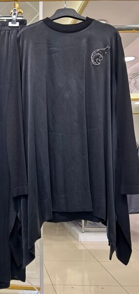 TAŞ İŞLEMELİ MERSERİZE VE İPEK CUPRA KOMBİNLİ TAKIM /NUSS