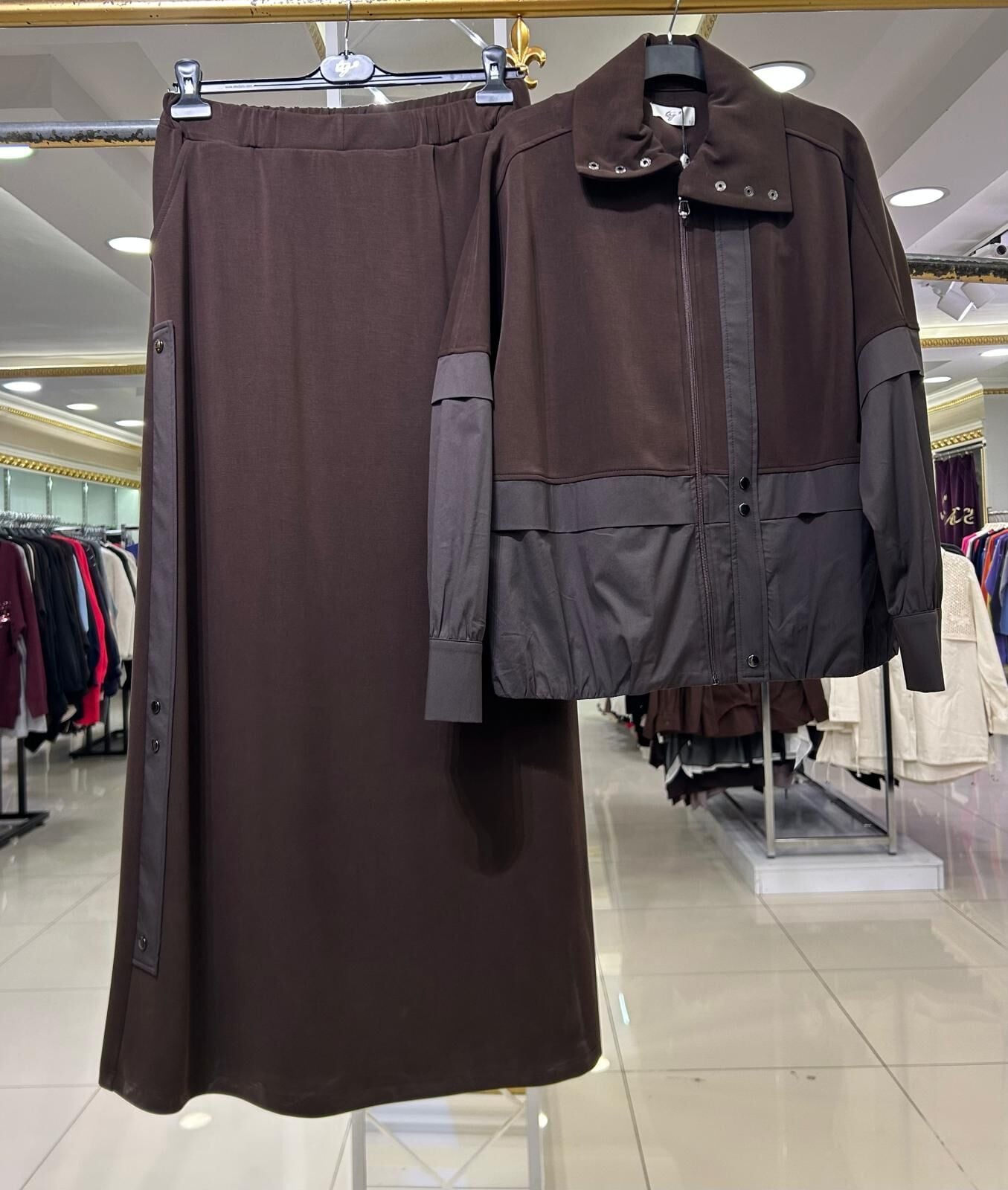 PARAŞÜT KUMAŞ KOMBİNLİ MODAL TAKIM/ TIĞTRİKO 51290
