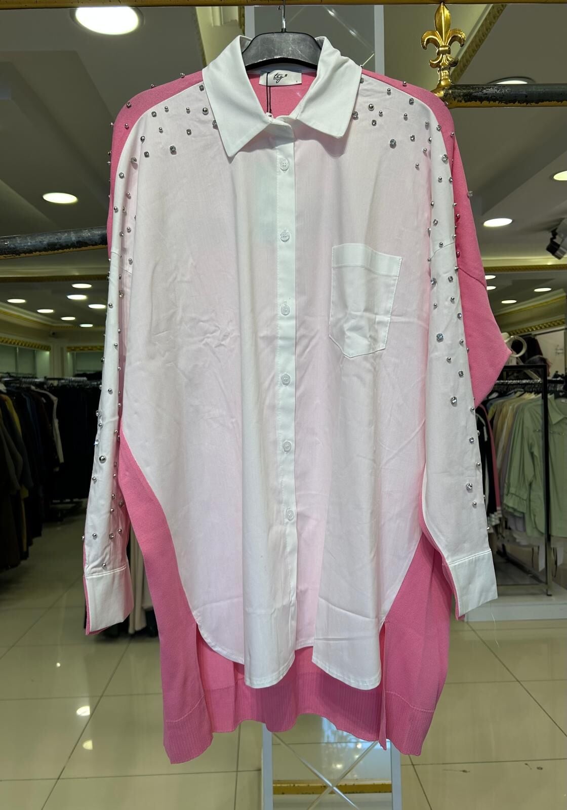 MERSERİZE KOMBİNLİ TAŞ DTY. GÖMLEK/ TIĞTRİKO