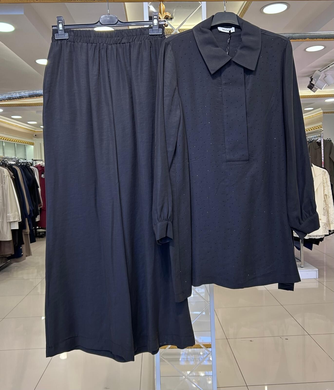 TUNİĞİ TAŞ İŞLEMELİ TENSEL TAKIM /NUSS