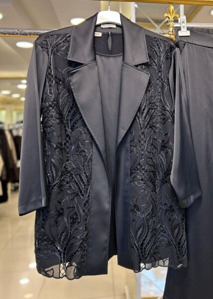 CEKETİ İŞLEMELİ 3'LÜ SATEN HALE TAKIM/ MÜSEMMA