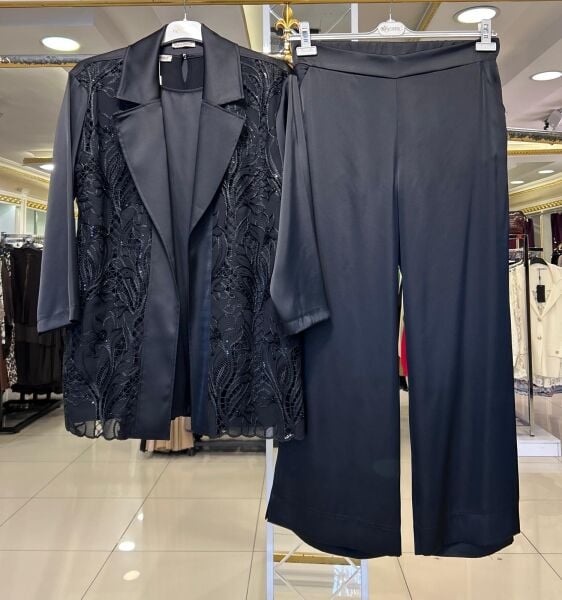 CEKETİ İŞLEMELİ 3'LÜ SATEN HALE TAKIM/ MÜSEMMA