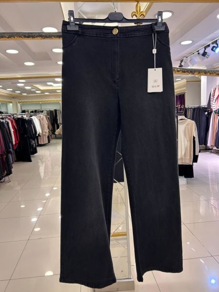 ANTRASİT LİKRALI KOT PANTOLON/GLARE