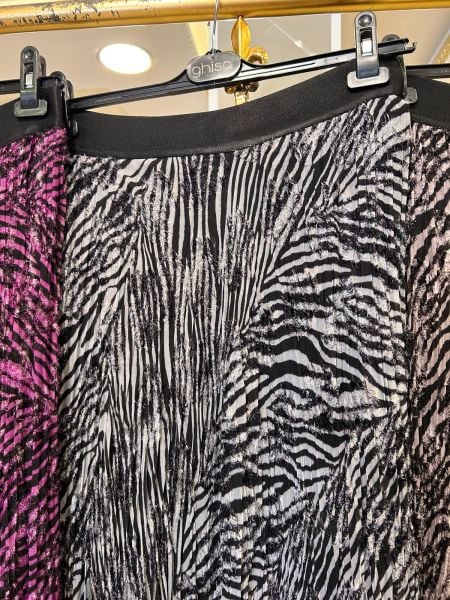 SAKAL İP DETAYLI ŞİFON ETEK/GHISA