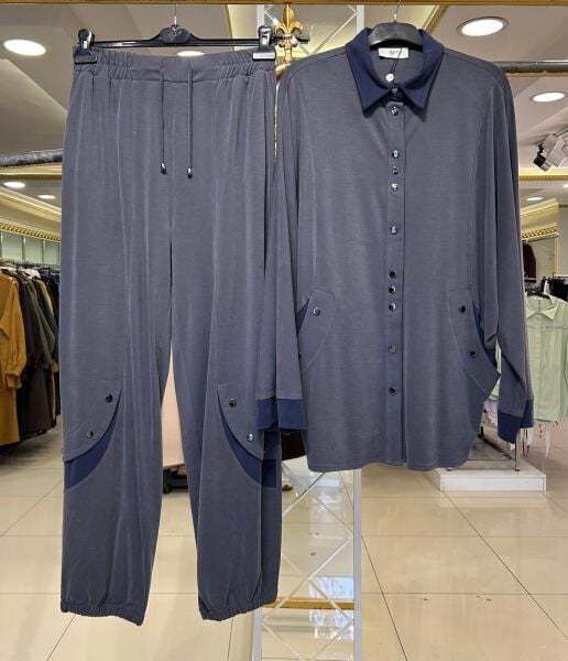 ÇİFT RENKLİ TENSEL KUMAŞ TAKIM/ TIĞTRİKO