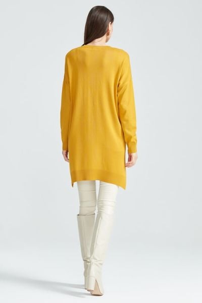 Düşük Kol Triko Tunik SAFRAN