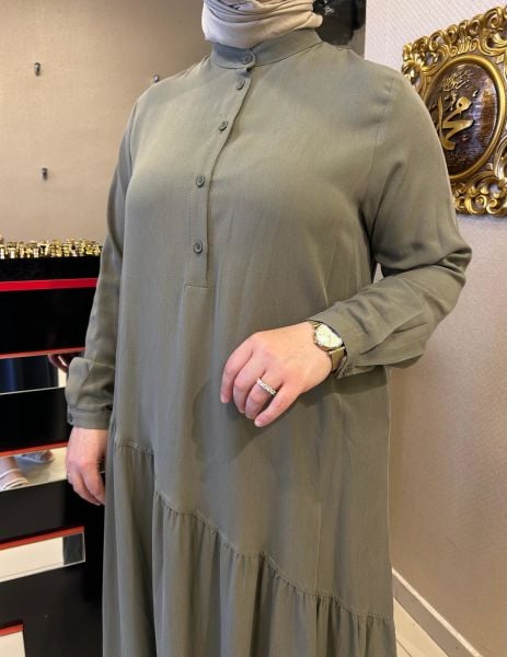 ﻿YAKASI DÜĞME DTY. ELBİSE/NURCAN ÇETİN