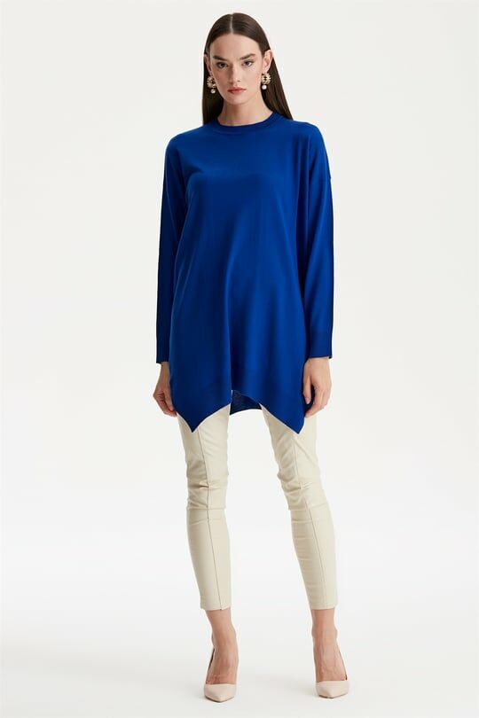 Düşük Kol Triko Tunik SAKS