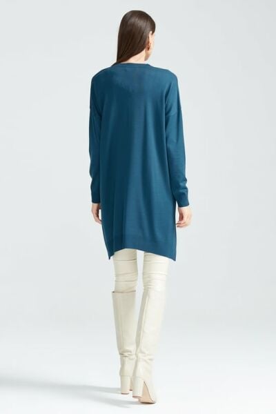 Düşük Kol Triko Tunik CLASSİC BLUE