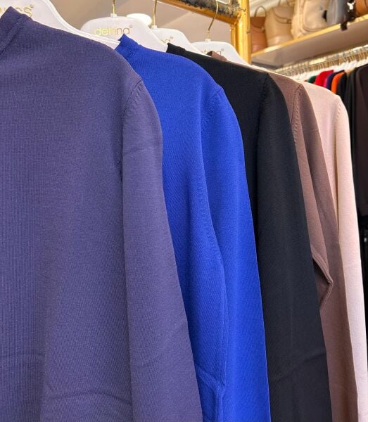 ﻿ÖNÜ KISA ARKASI UZUN MERSERİZE BLUZ/ NUSS