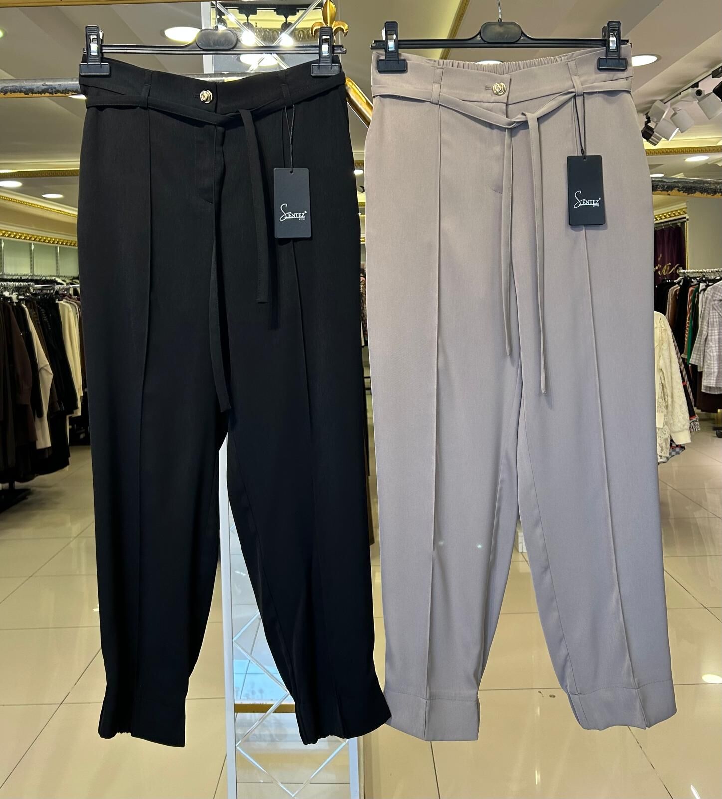 SİDNEY BEL VE PAÇASI LASTİKLİ HAVUÇ PANTOLON /SENTEZ