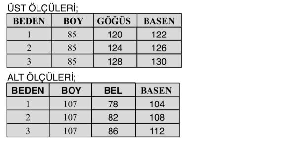 GÖĞSÜ TAŞ DTY. PANTOLONLU TAKIM /FUAT GÜRŞEN 