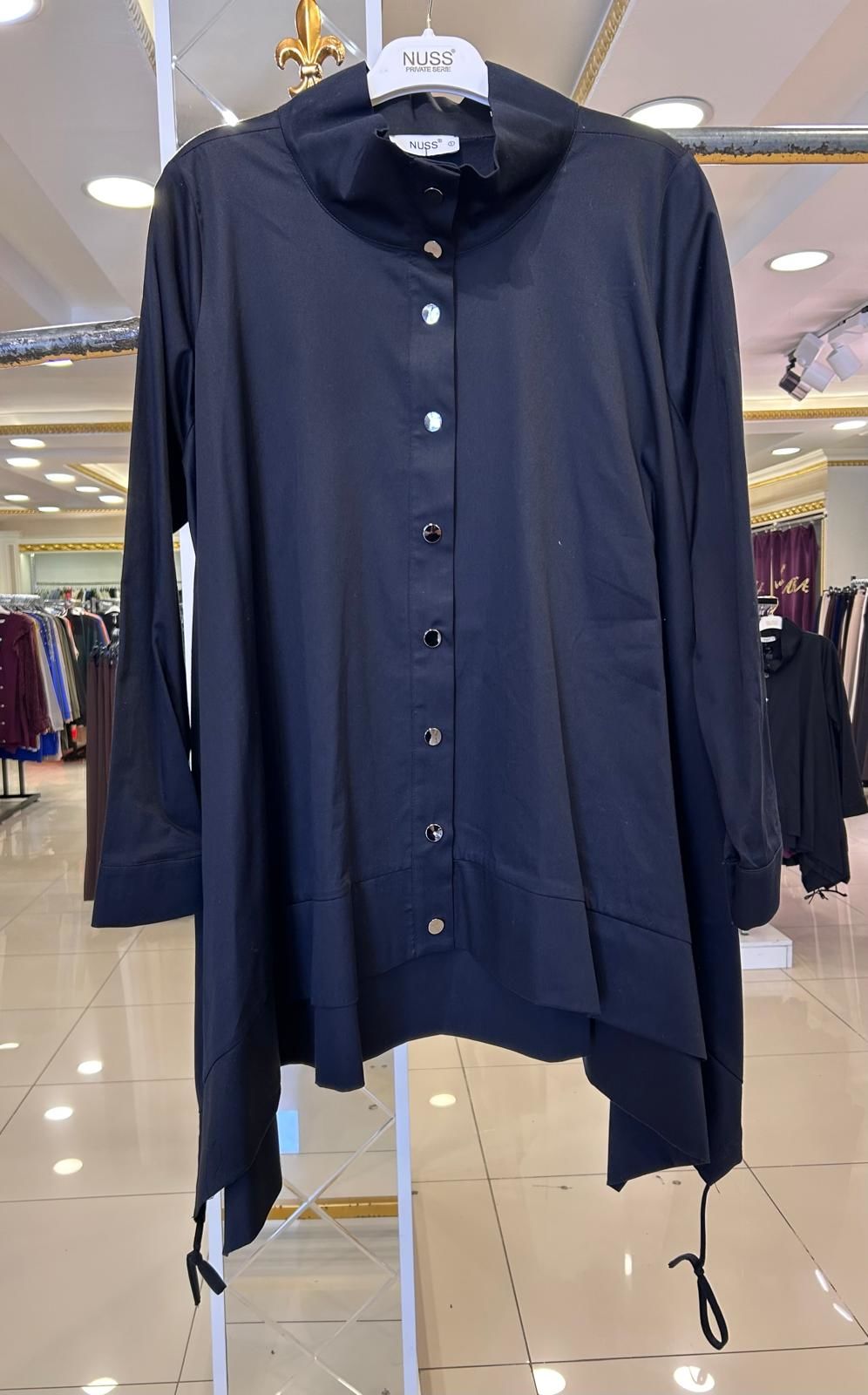 ÖNÜ ÇITÇIT DTY. ETEK UCU VOLANLI TUNİK/NUSS