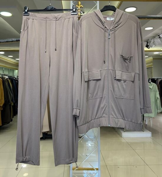 KAPÜŞON DTY. HIRKA VE PANTOLON TAKIM/ TIĞTRİKO