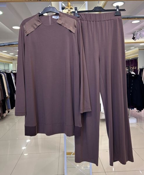 SATEN KUMAŞ DTY. PANTOLONLU TAKIM/NUSS