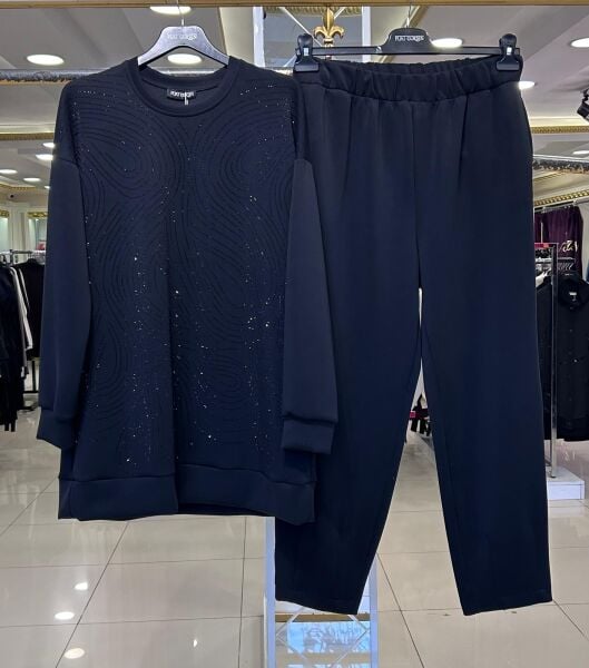 TUNİĞİ TAŞ BASKILI PANTOLONLU TAKIM /FUAT GÜRŞEN 