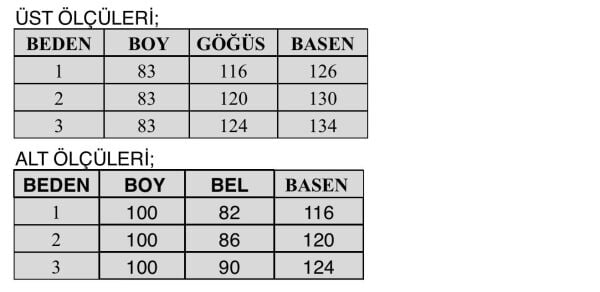 TUNİĞİ TAŞ BASKILI PANTOLONLU TAKIM /FUAT GÜRŞEN 