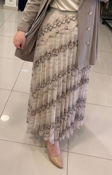 ﻿DESENLİ PİLİSE ŞİFON ETEK/SENTEZ