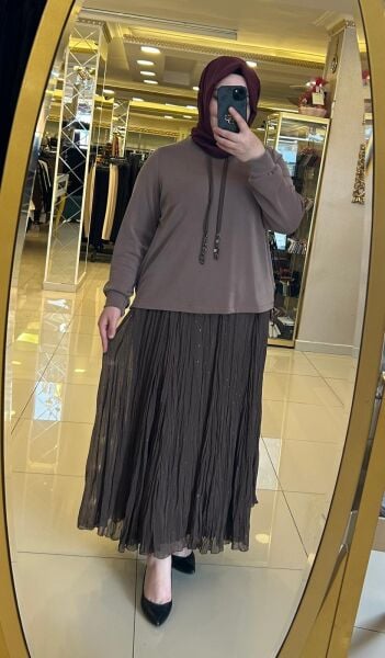 BLUZU BAĞCIK DTY. ŞİFON ETEKLİ TAKIM/ FUAT GÜRŞEN 6225