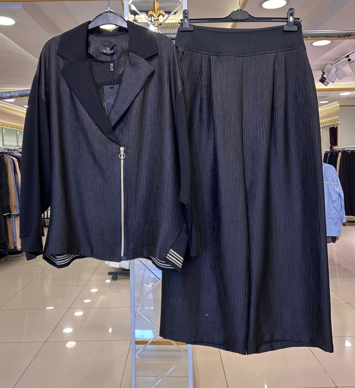 GOLD DETAYLI JAKAR KUMAŞ TAKIM/GHISA