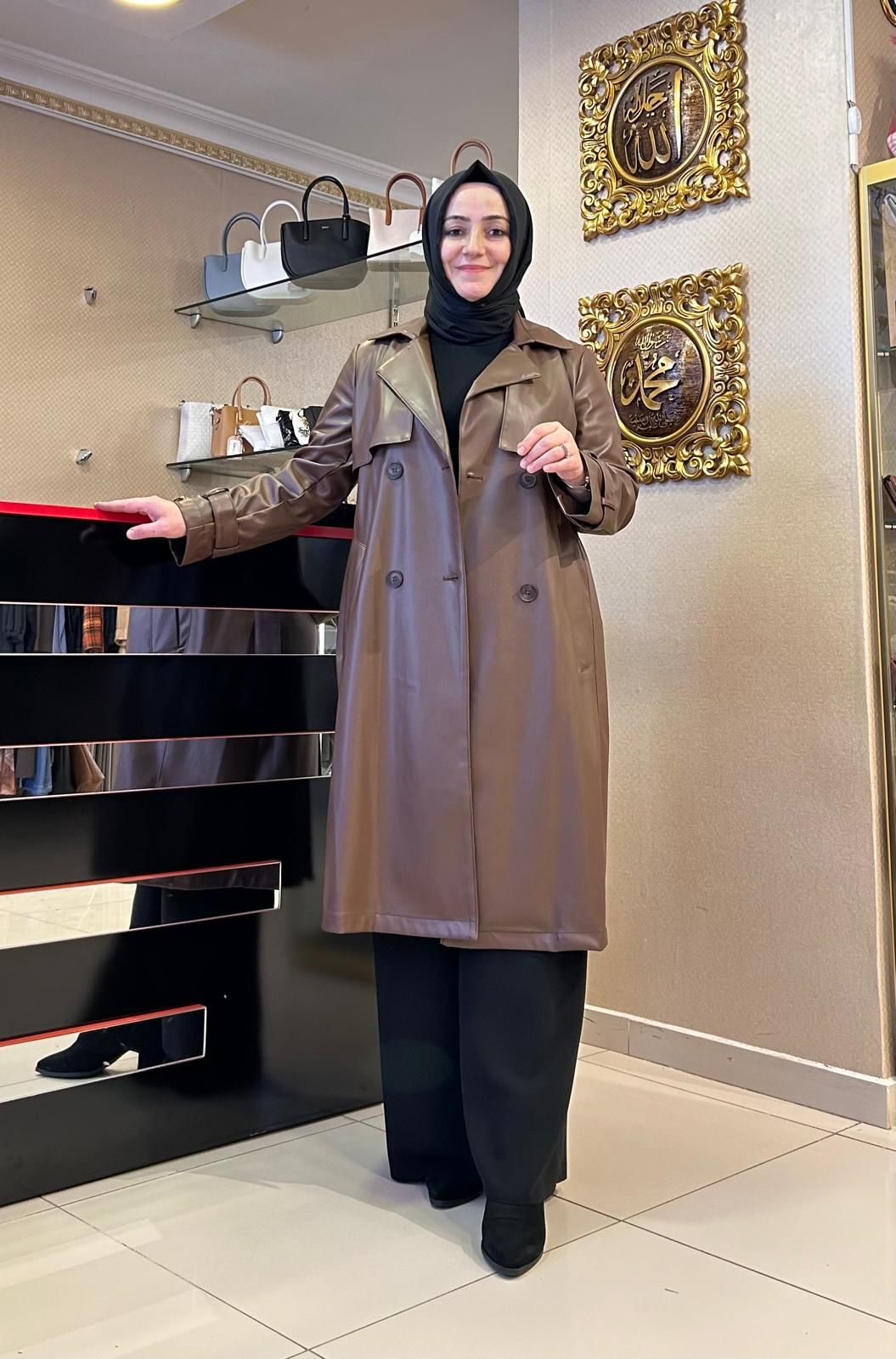 ﻿DERİ TRENÇKOT/NUSS