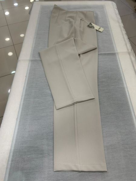 NERVÜRLÜ YÜKSEL BEL KALEM PANTOLON/KLAPA