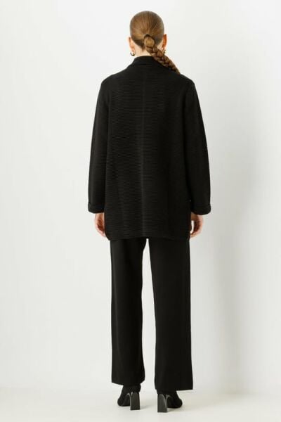 Triko Ceket Pantolon Takımı SİYAH