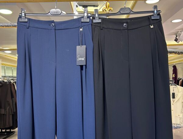 BROOM PİLELİ BOL PAÇA PANTOLON /SENTEZ