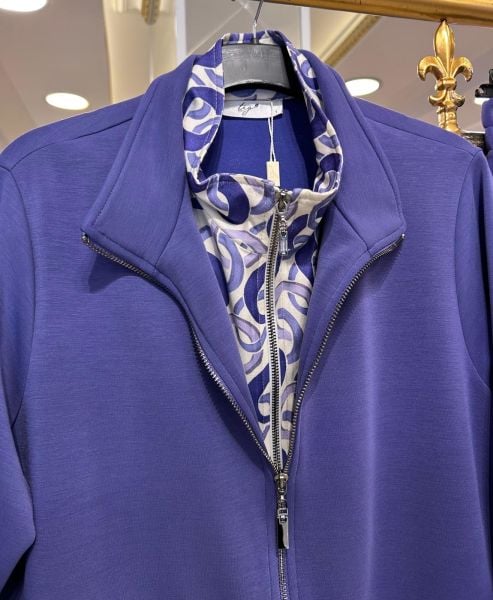 FERMUAR KISMI DESENLİ CEKET PANTOLON TAKIM/TIĞTRİKO