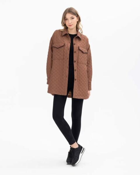 CEPLİ OVERSİZE KAPİTONE GÖMLEK