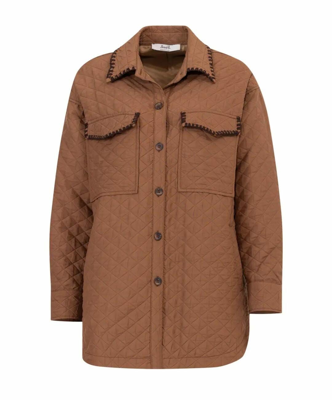 CEPLİ OVERSİZE KAPİTONE GÖMLEK