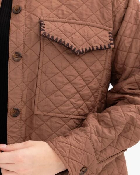 CEPLİ OVERSİZE KAPİTONE GÖMLEK