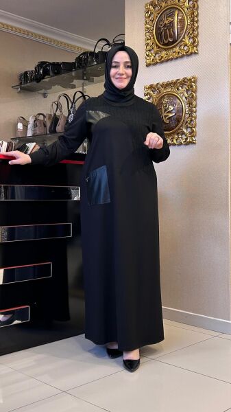 SİMLİ DESEN VE CEP DTY. ELBİSE/ DEFRİNA