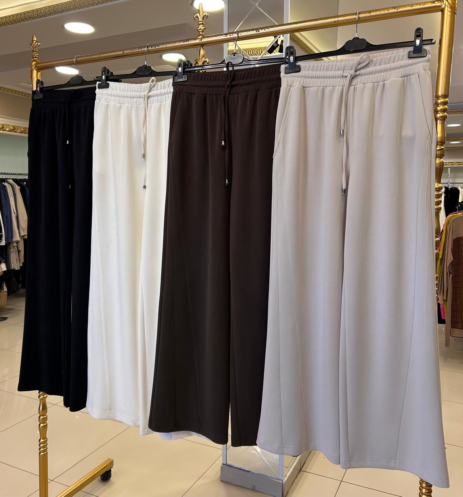 MODAL KUMAŞ GENİŞ PAÇA PANTOLON/SENTEZ