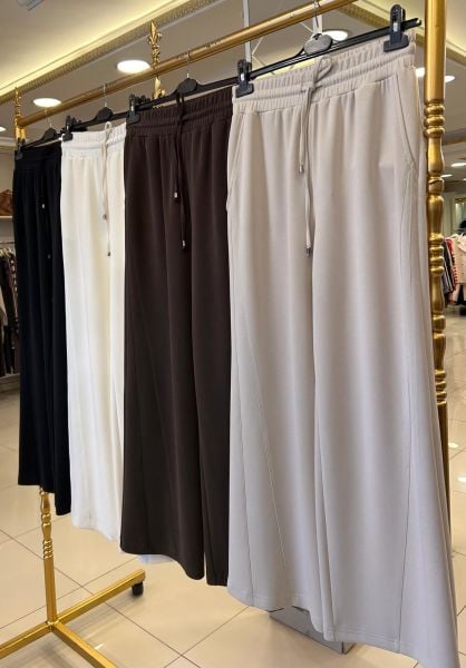 MODAL KUMAŞ GENİŞ PAÇA PANTOLON/SENTEZ