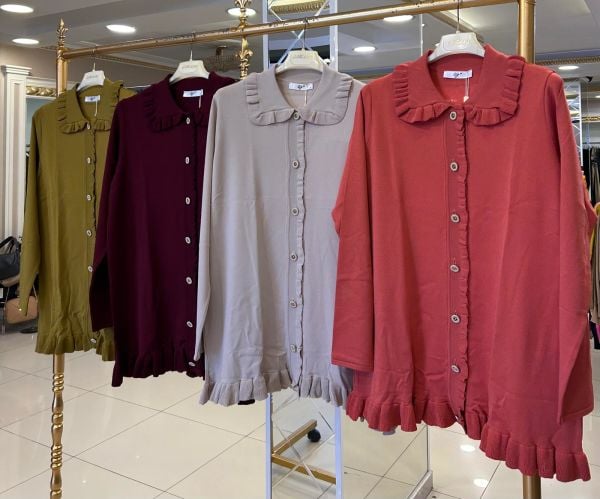 FIRFIR DETAYLI MERSERİZE HIRKA/TIĞTRİKO