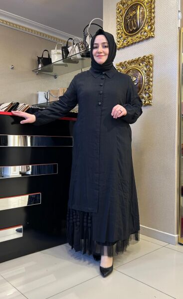 ETEK UCU TÜL DTY. İKİLİ ELBİSE /LISSMORE