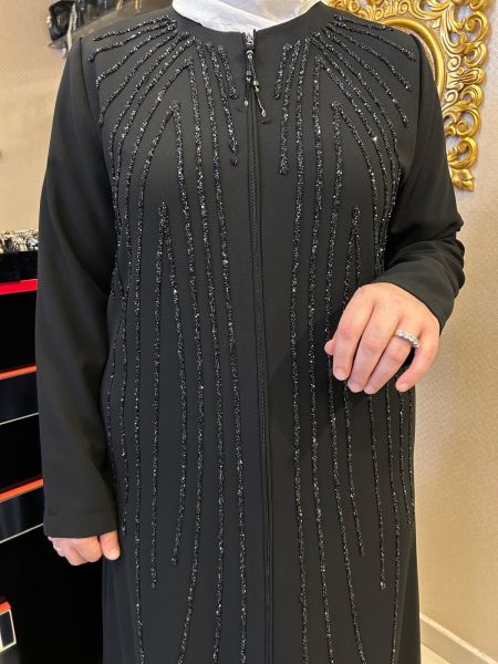 ÖNÜ TAŞ İŞLEMELİ FERACE/ZERENAY