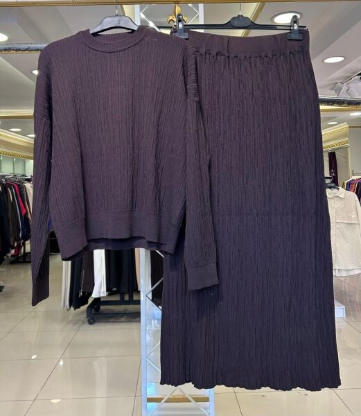 BLUZ VE ETEĞİ FİTİLLİ MERSERİZE TAKIM/ NUSS 702