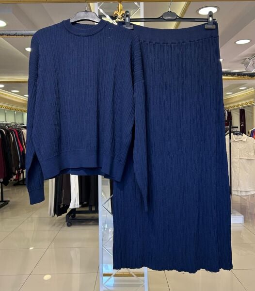 BLUZ VE ETEĞİ FİTİLLİ MERSERİZE TAKIM/ NUSS 702