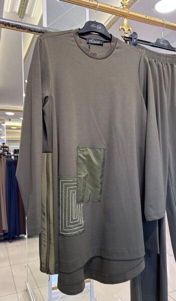 PARAŞÜT KUMAŞ VE FERMUAR DTY. PANTOLONLU TAKIM /NURCAN ÇETİN 