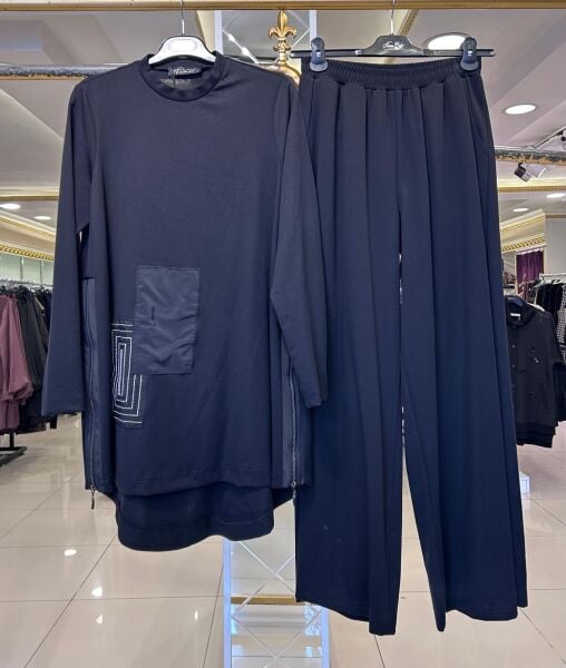 PARAŞÜT KUMAŞ VE FERMUAR DTY. PANTOLONLU TAKIM /NURCAN ÇETİN 