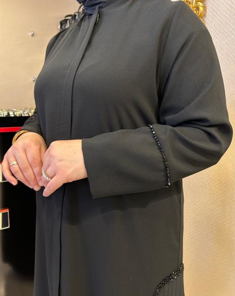 TAŞ VE PİLİSE DETAYLI ABAYA-FERACE/BEHREM