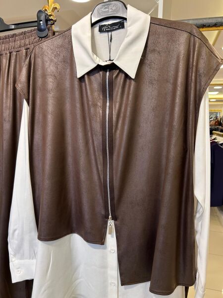 GÖMLEKLİ LATEKS DERİ 3'LÜ TAKIM/ NURCAN ÇETİN