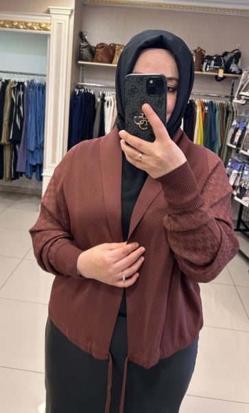 KAZAYAĞI DESENLİ JAKAR KUMAŞ HIRKA/GHISA