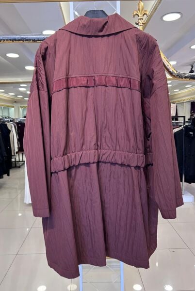 ASİMETRİK YAKA DTY. TRENÇ KUMAŞ KAP/ GHISA